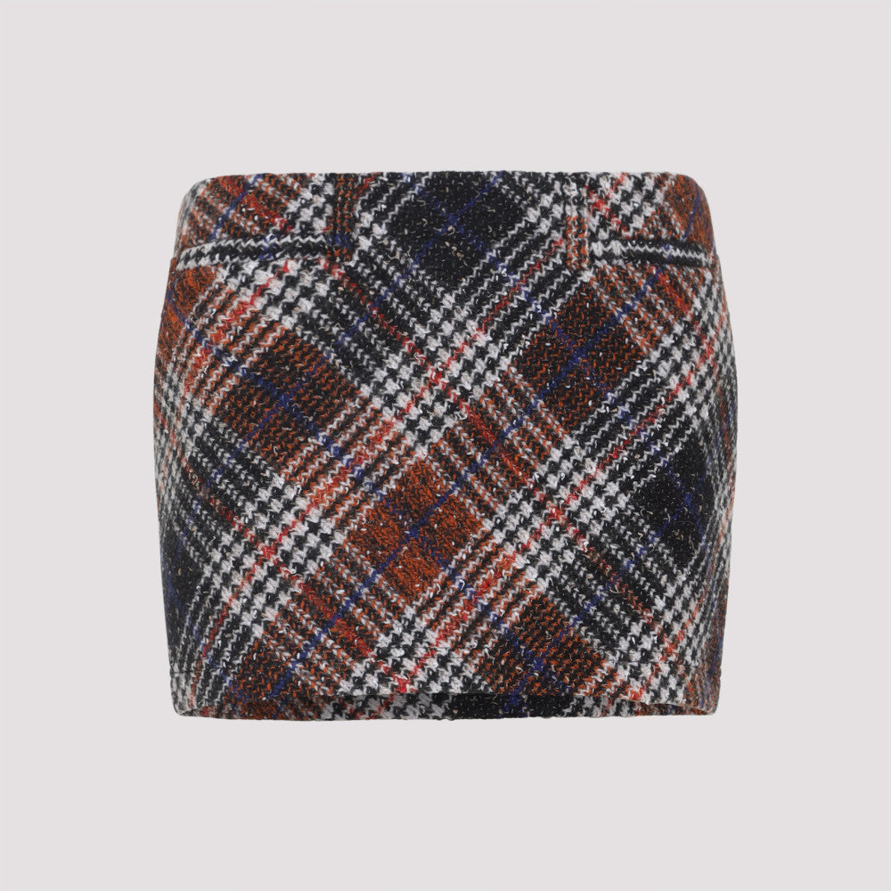 Multi Color Tweed Mini Skirt 3