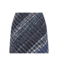 Blue Checks Mini Skirt 1