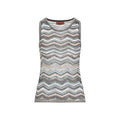 Multicolor Chevron Round Neck Top 1