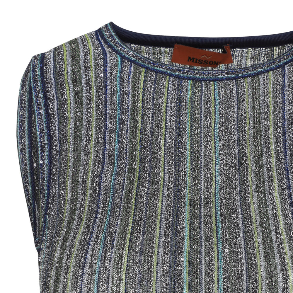 Green Stripes Round Neck Top 3
