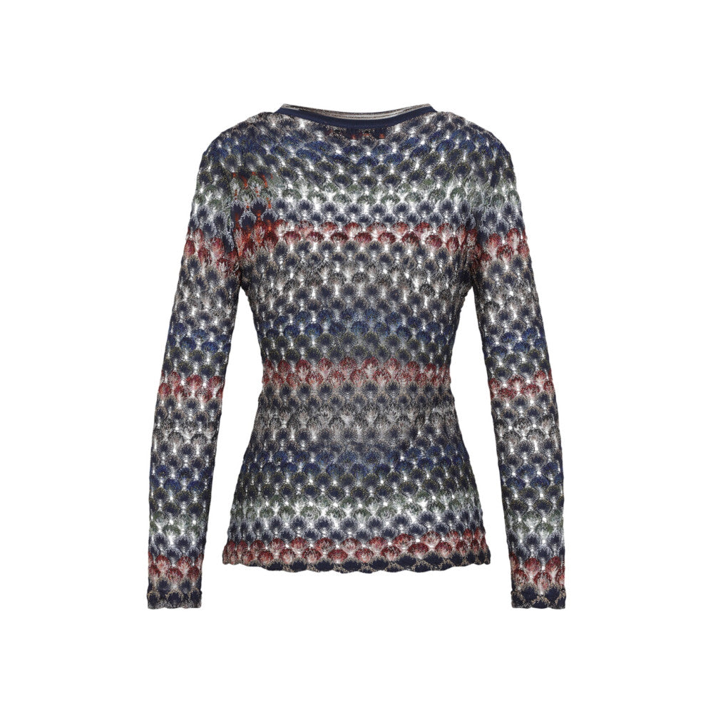 Grey Knitted V Neck Sweater 2