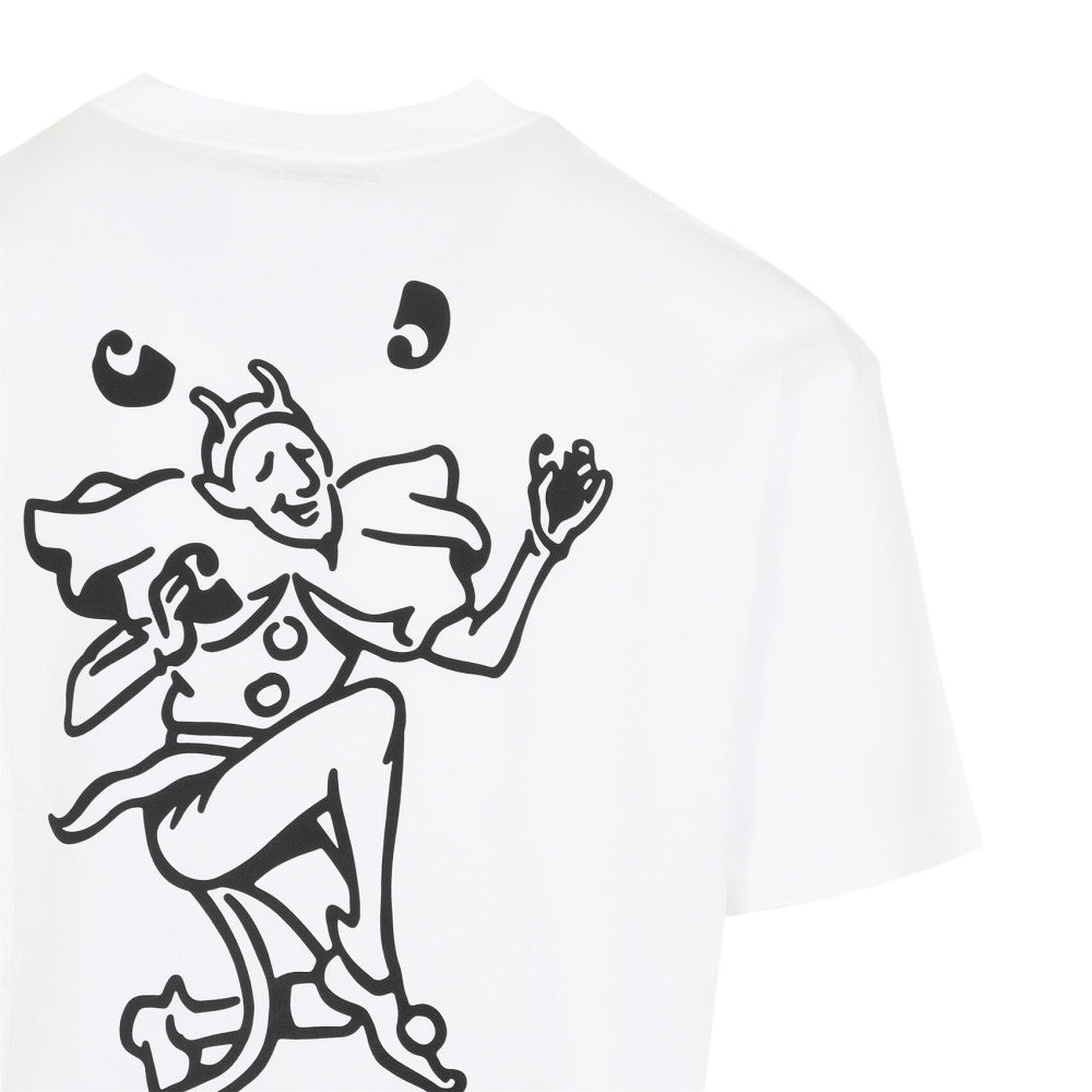 White Graphic Logo T-Shirt 3