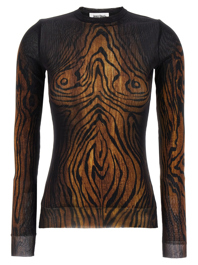 Brown 'Wood' Top 1