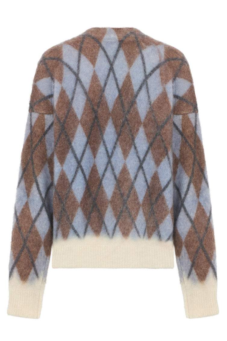Multicolor Printed V Neck Cardigan 2