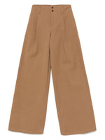 Brown High-rise Wide-leg Pants 1
