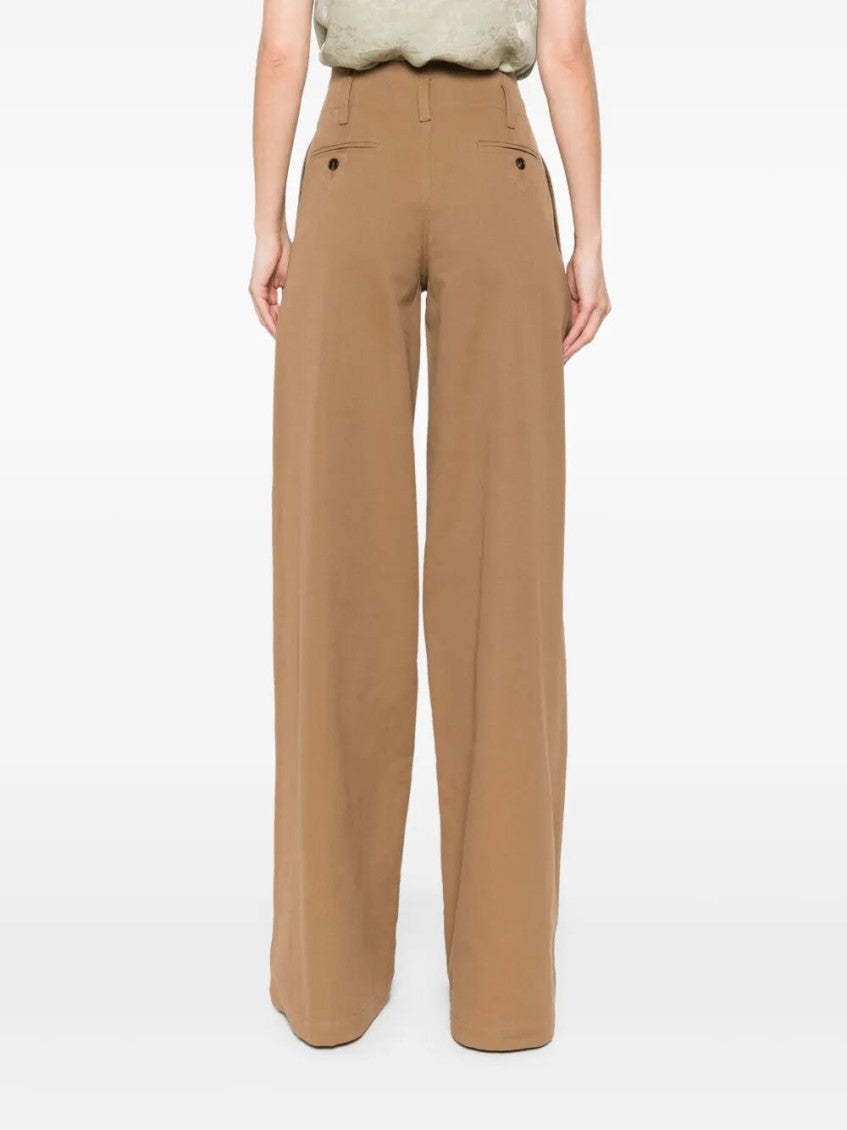 Brown High-rise Wide-leg Pants 5