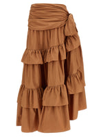 Pink Flounces Volant Skirt 1