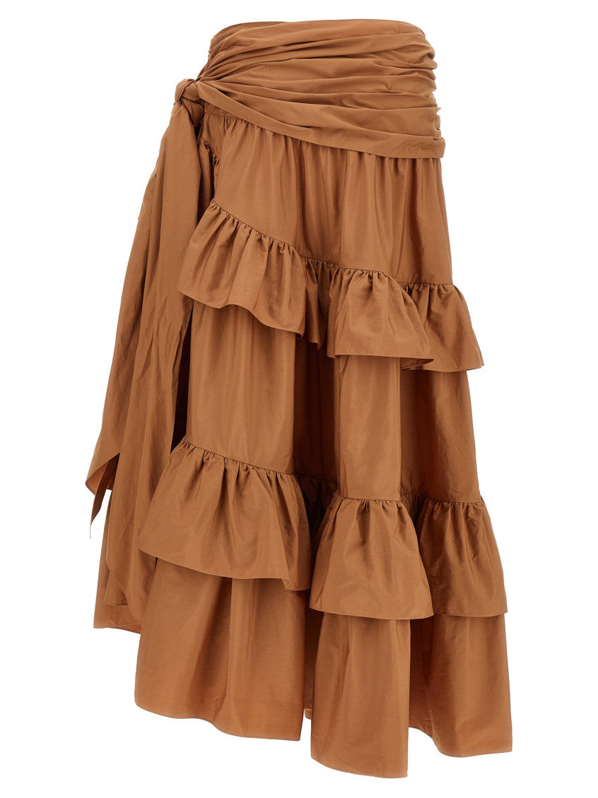 Pink Flounces Volant Skirt 2