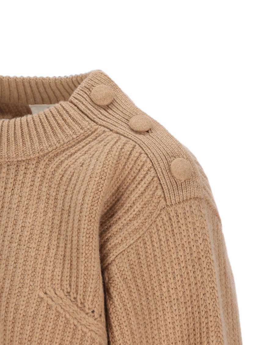 Brown Knitted Crew Neck Sweater 3