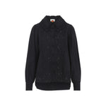 Black Regular Embroidered Shirt 1