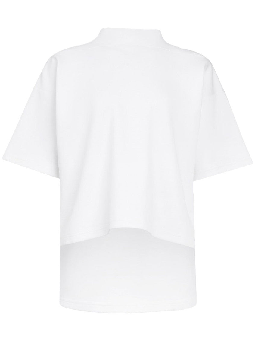 White Boxy Cotton T-shirt 1