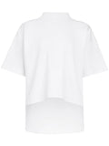 White Boxy Cotton T-shirt 1