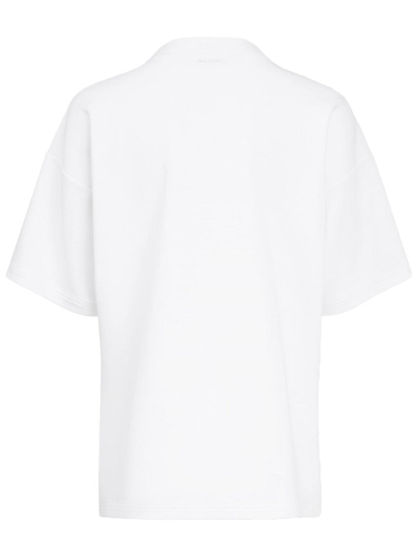 White Boxy Cotton T-shirt 3