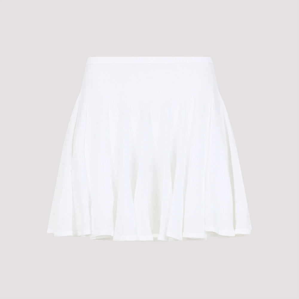 White Skater Skirt 2
