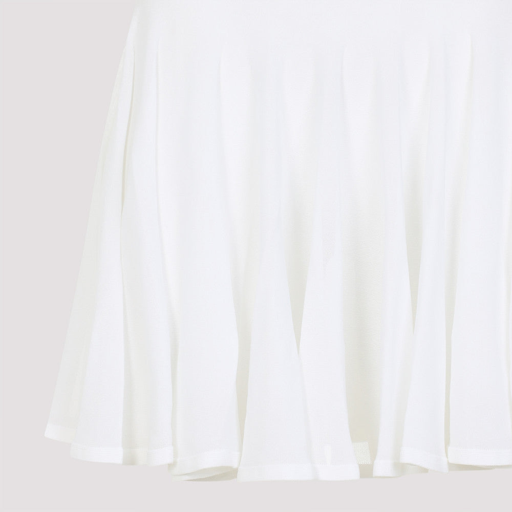White Skater Skirt 5