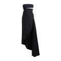 Black  Silk Spiral Fluid Cady Dress 1