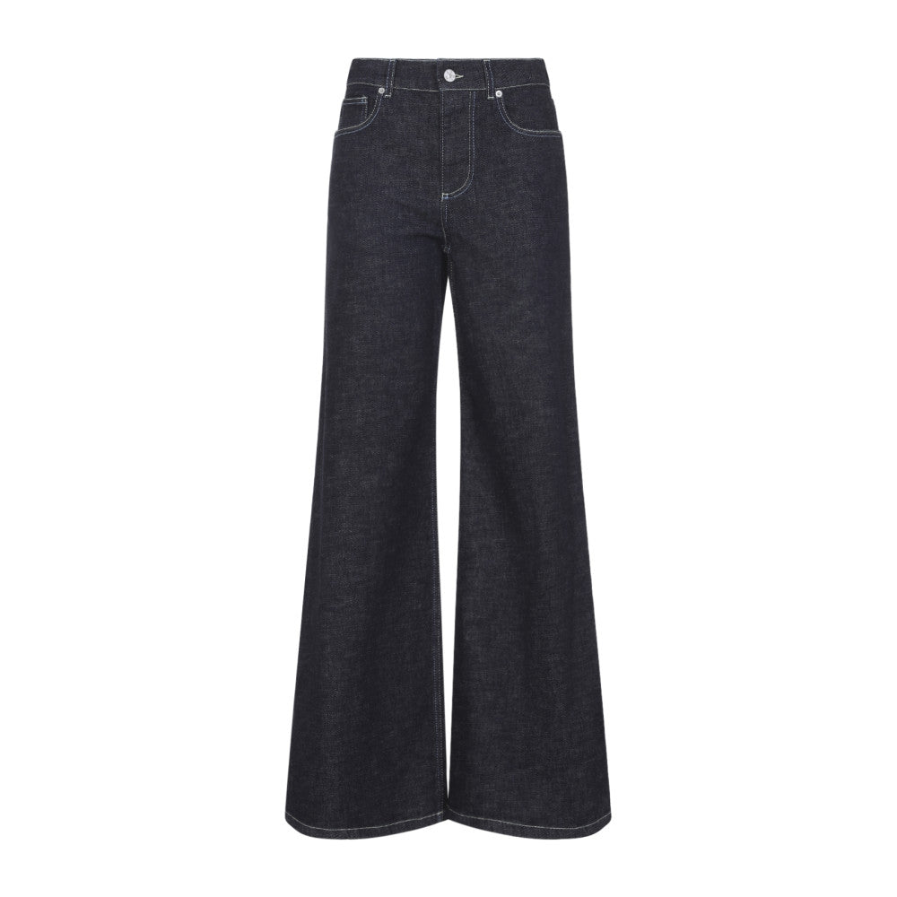Blue Wide-Leg Jeans 1
