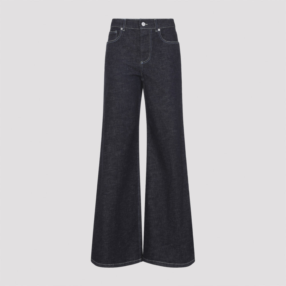 Blue Wide-Leg Jeans 3