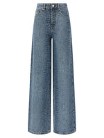 Blue Straight Mid Rise Jeans 1