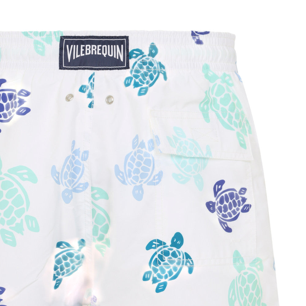 White Printed Swim Shorts 3