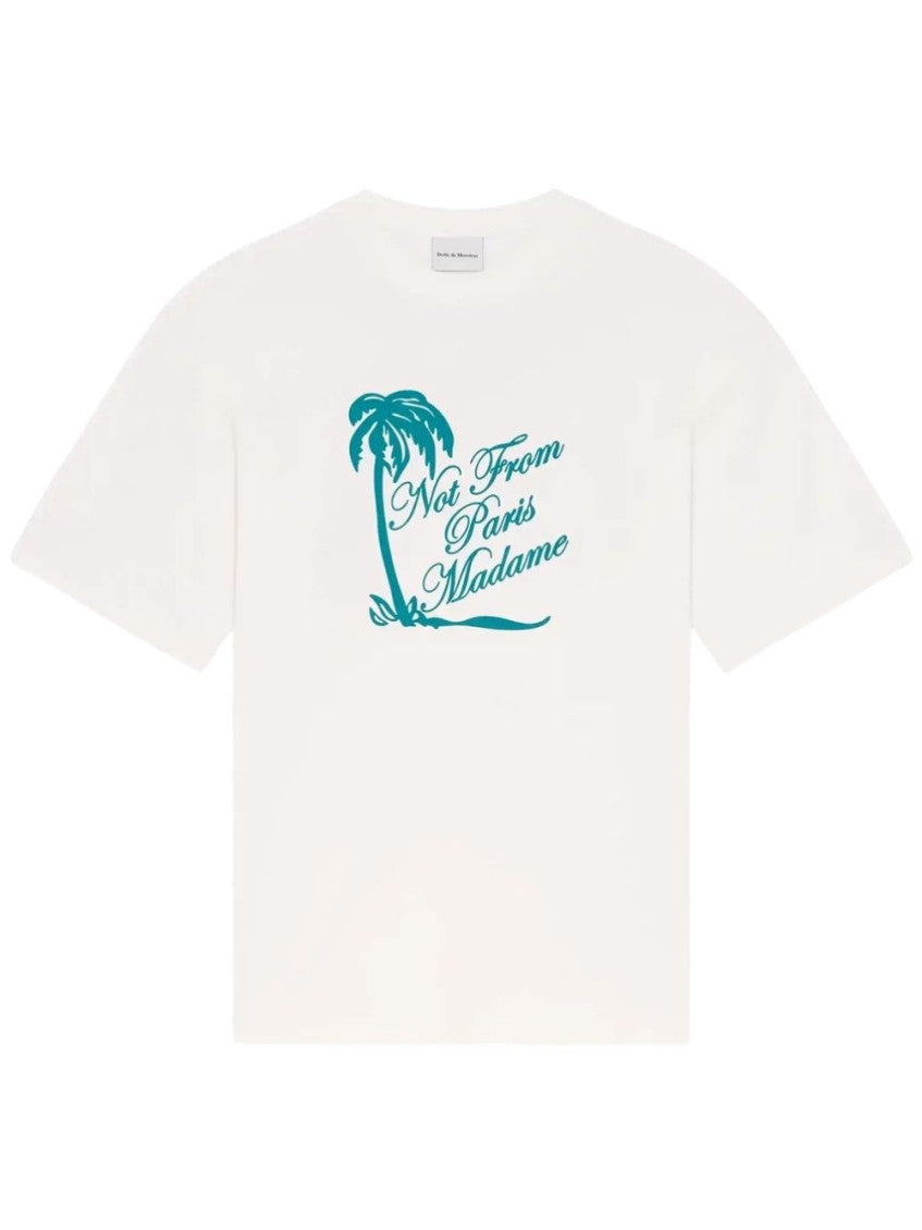 White Graphic Print T-Shirt 1