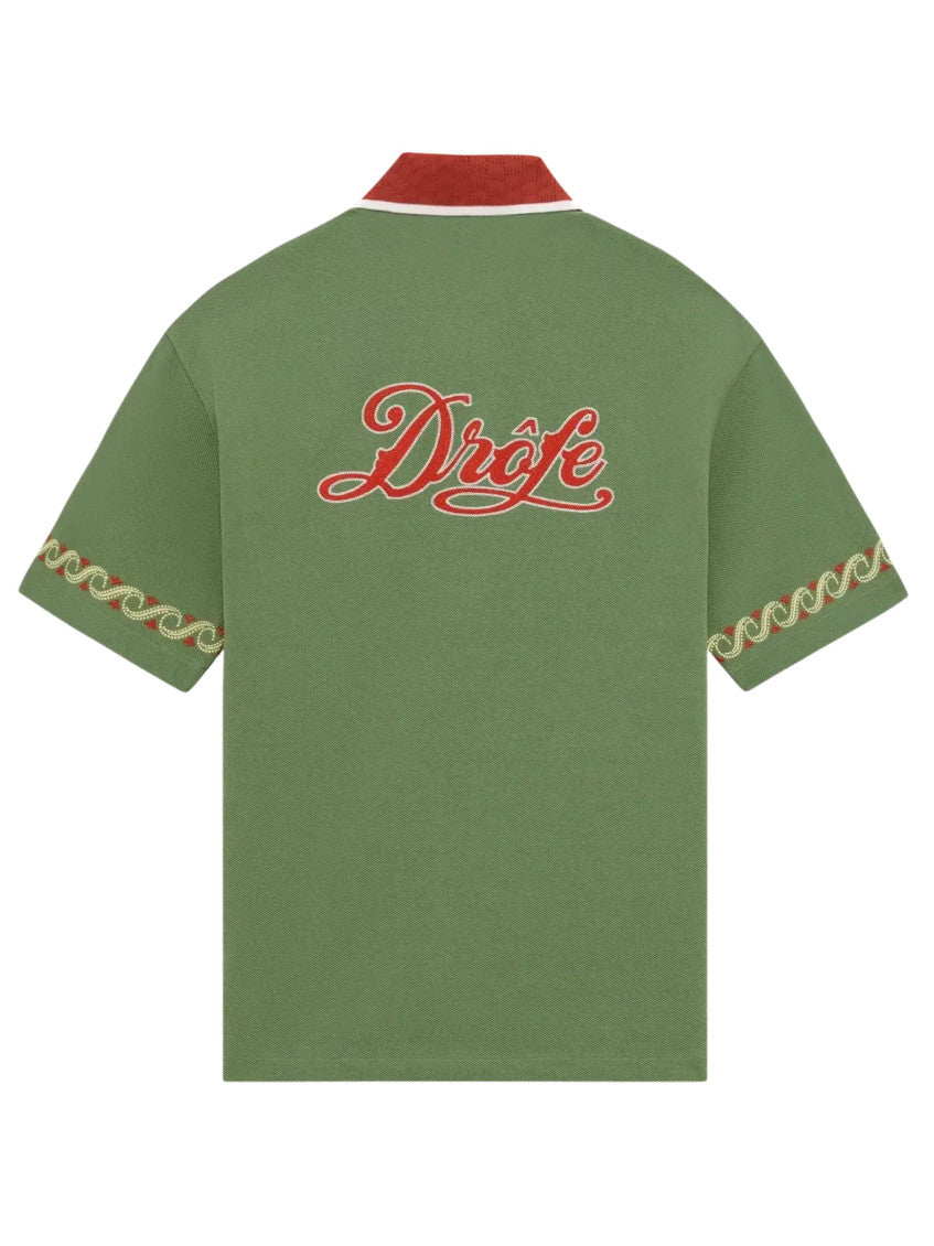 Green Relaxed Embroidered Shirt 2