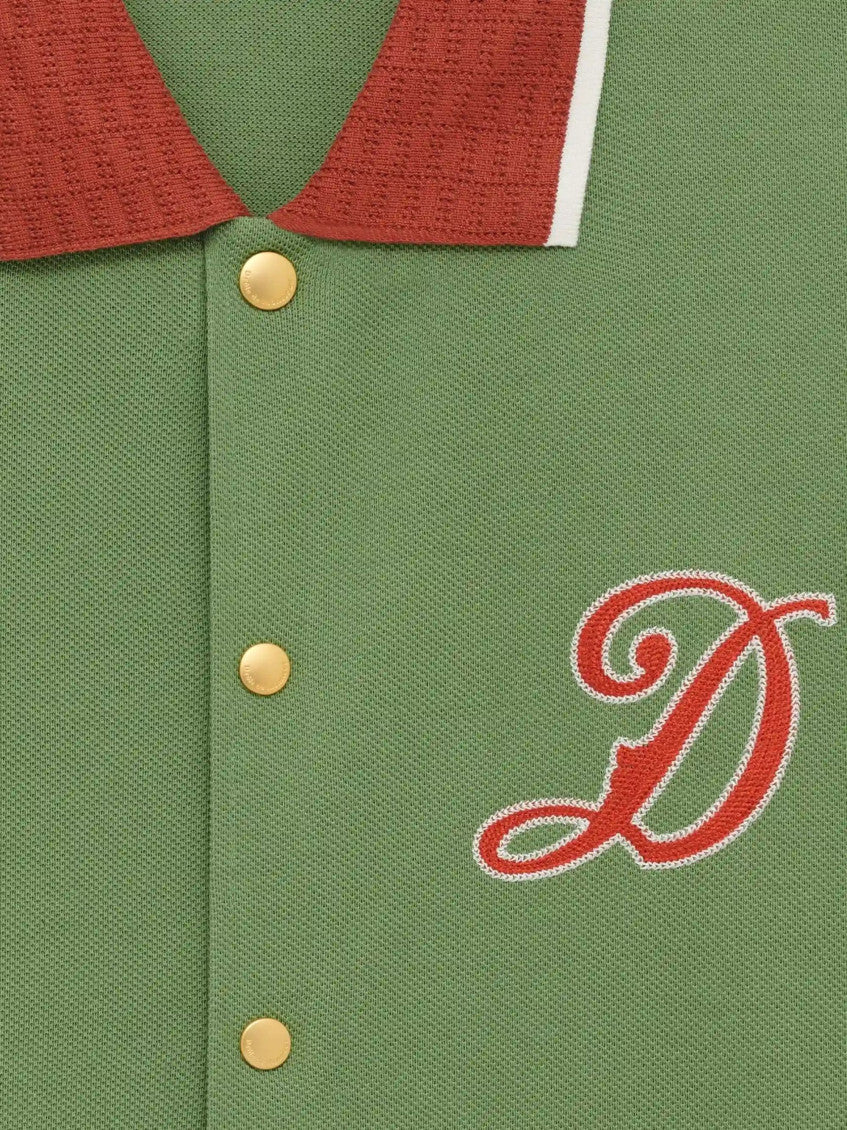 Green Relaxed Embroidered Shirt 3