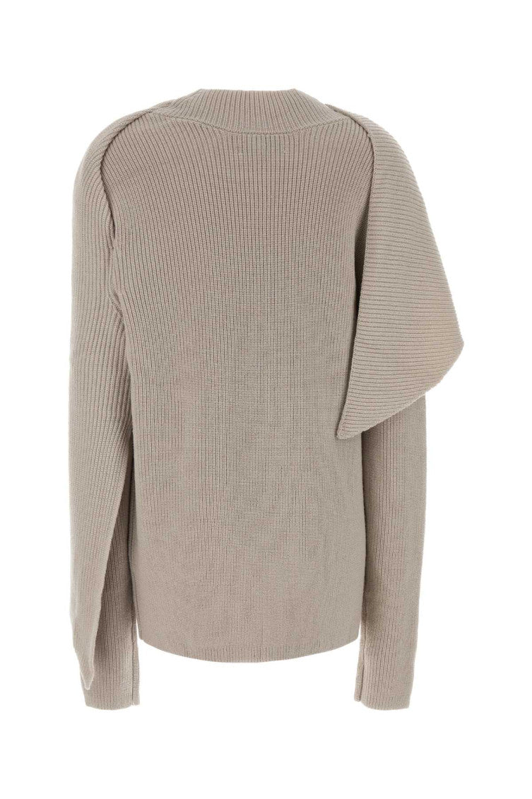 Beige Knitted Sweater 2