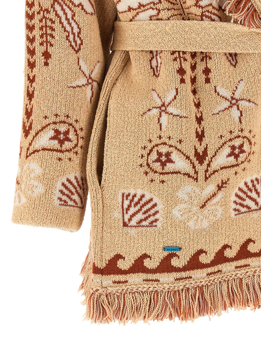 Multicolor 'Echoes Of The Island' cardigan 4