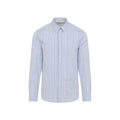 Blue Slim Fit Striped Shirt 1