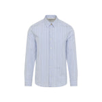 Blue Slim Fit Striped Shirt 1