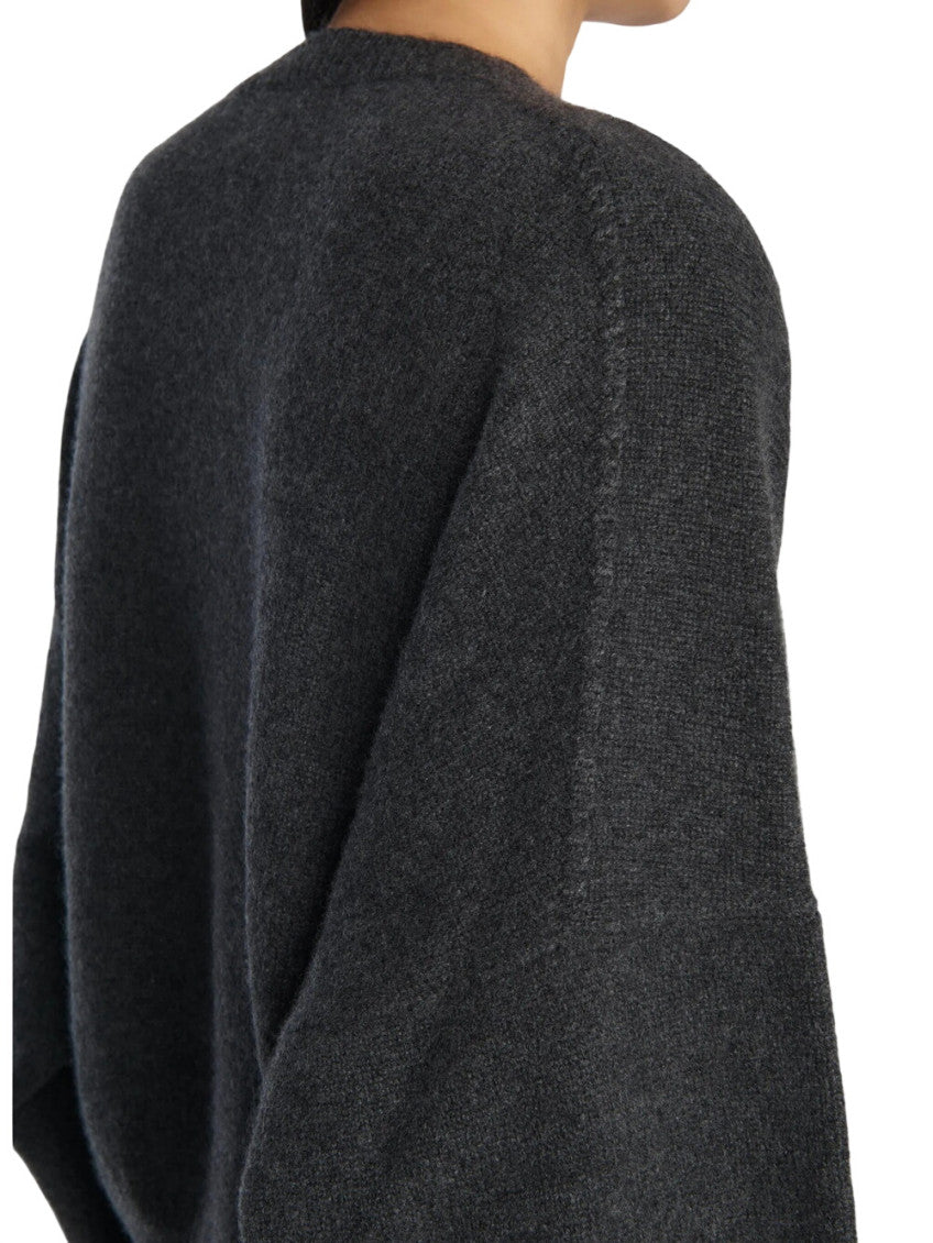 Charcoal Solid Crew Neck Sweater 3