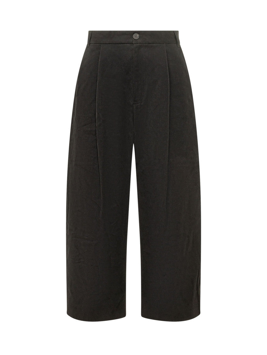 Black Relaxed Pleated Pants 1