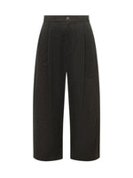 Black Relaxed Pleated Pants 1