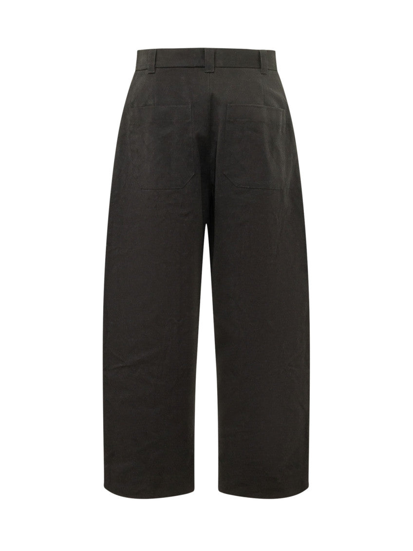 Black Relaxed Pleated Pants 3