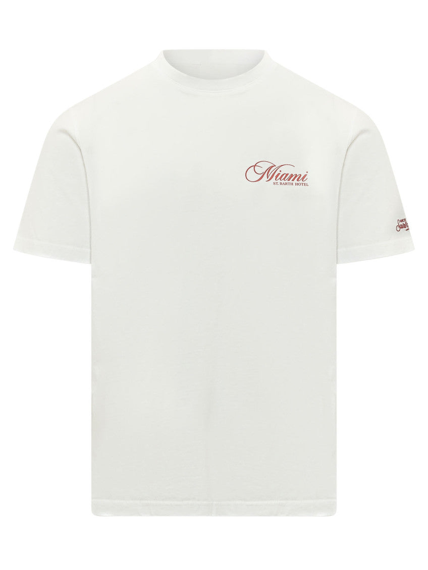 White Graphic Crew Neck T-Shirt 1
