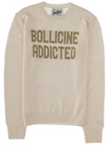 White Graphic Crew Neck Sweater 1