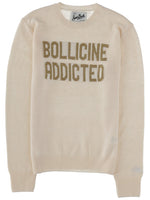 White Graphic Crew Neck Sweater 1