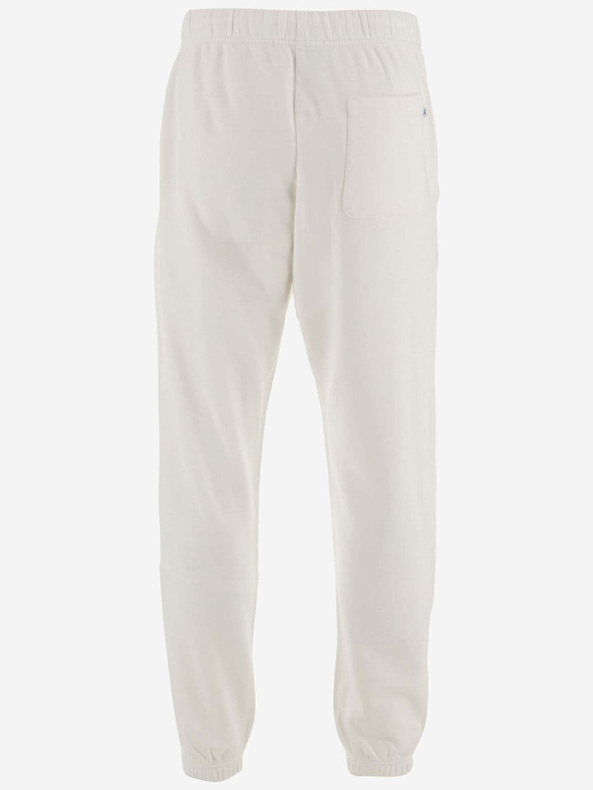 White Contrasting Logo Joggers 2