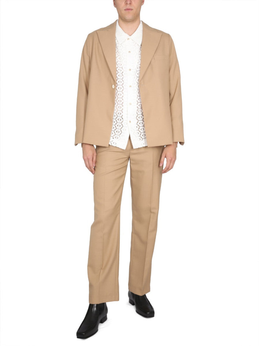 White Pointelle Knit Shirt 2