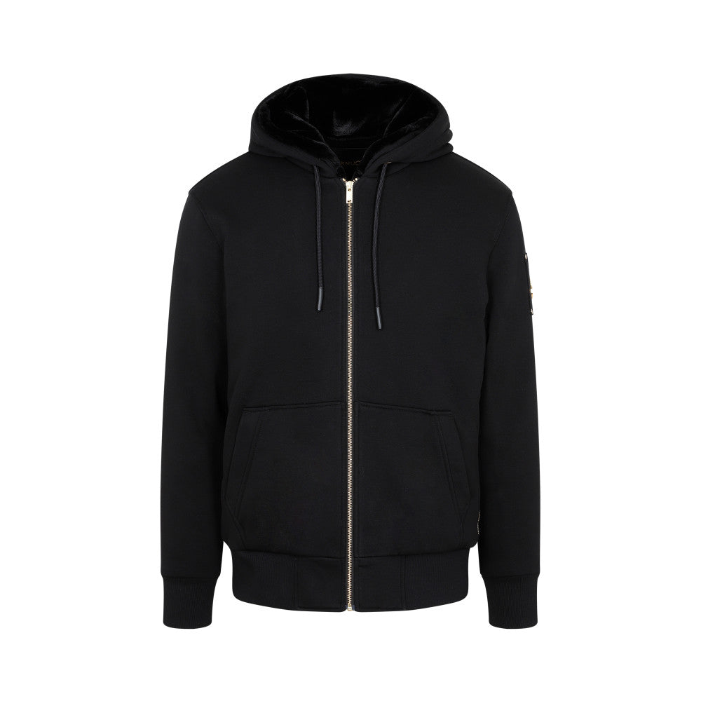 Black Slim Zip Up Hoodie 1