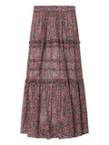 Berry Cotton Printed Skirt 1