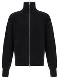 Black Zip Up Turtle Neck Cardigan 1