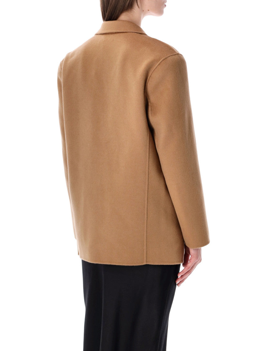 Brown Notched Lapel Blazer 2