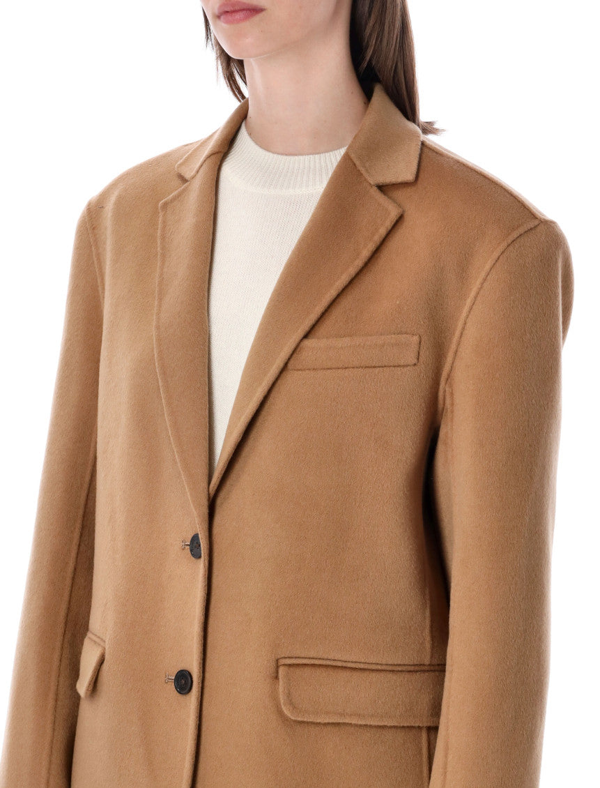 Brown Notched Lapel Blazer 3