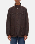 Brown Embroidered logo Jacket 1
