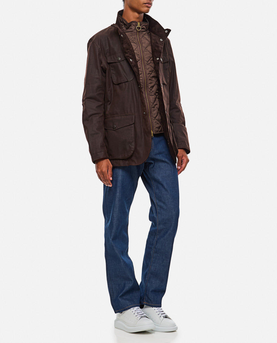 Brown Embroidered logo Jacket 2