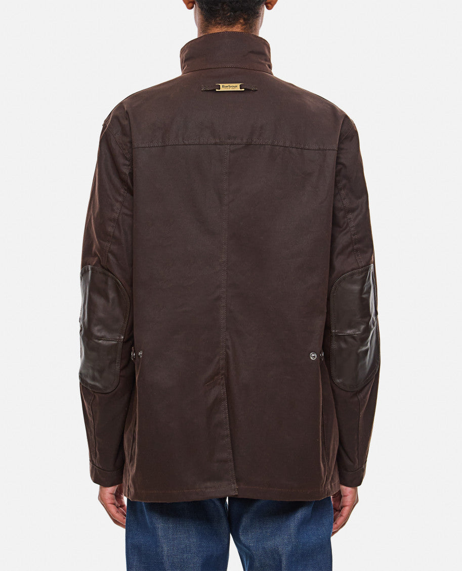 Brown Embroidered logo Jacket 3