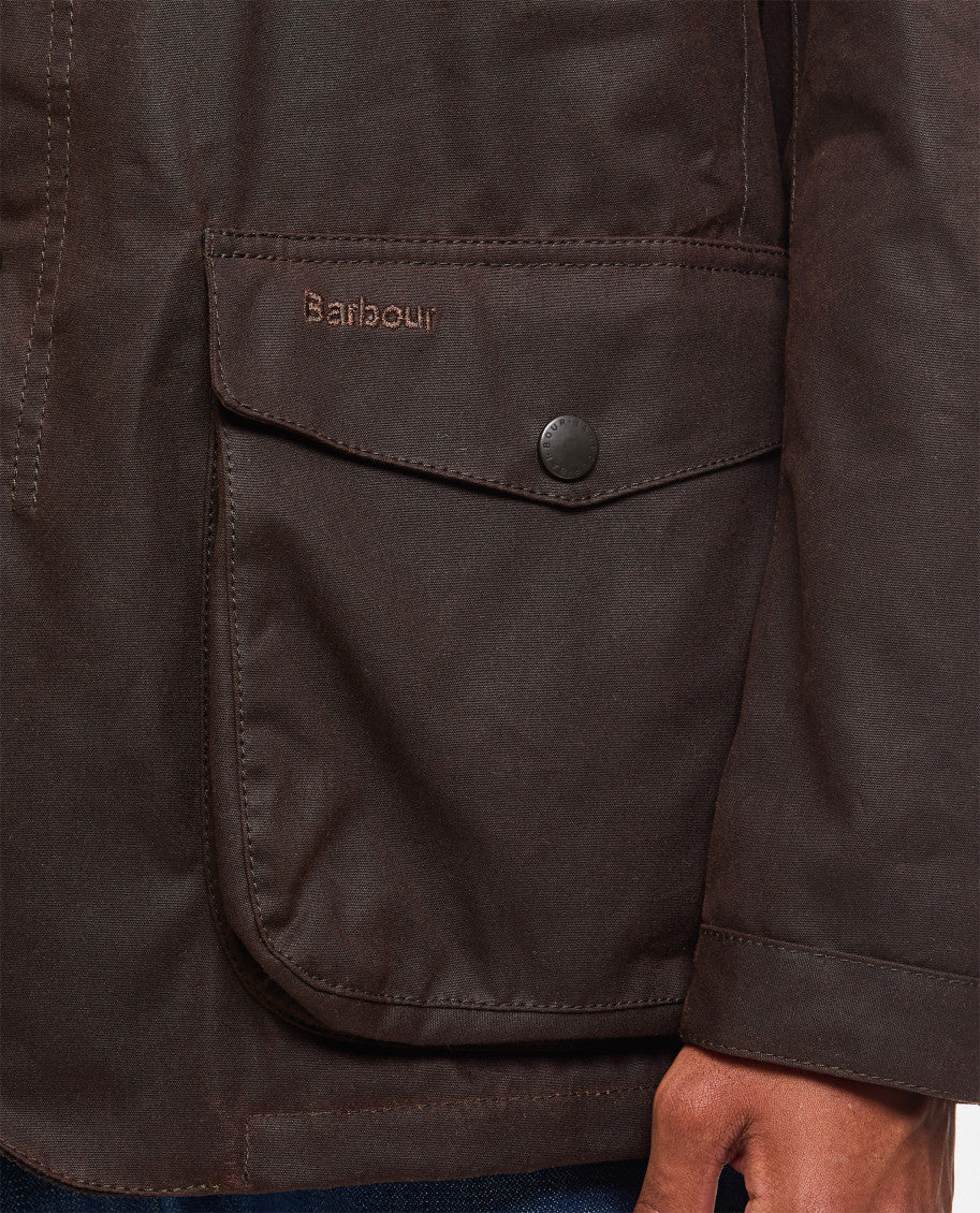 Brown Embroidered logo Jacket 4