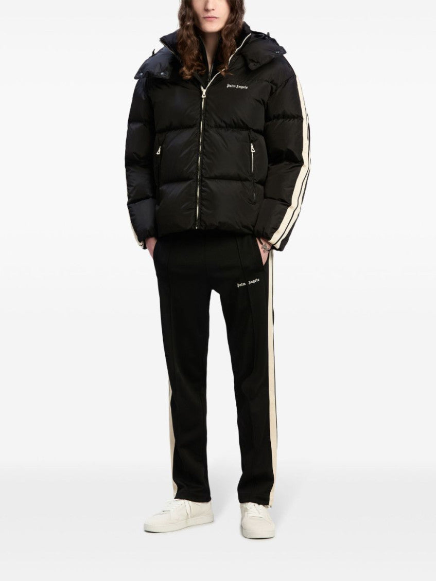 Black Embroidered Logo Padded Jacket 3